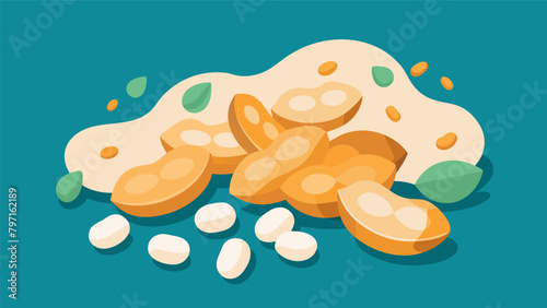 Soybased foam peanuts provide a sustainable alternative to traditional styrofoam packaging materials.