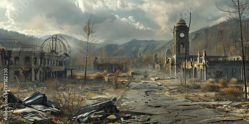 Fallout Legacy: Remnants of Civilization - The legacy of civilization in a world ravaged by fallout, where remnants of the past stand as a testament to human achievement. photo