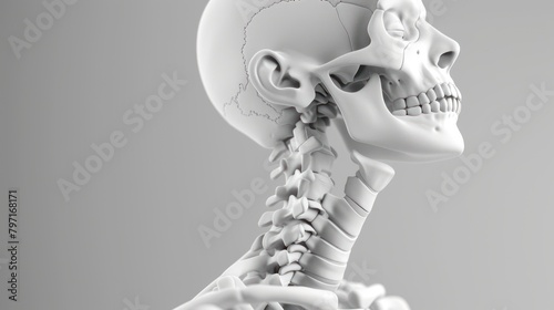 model of neck pain AI generated © haizah