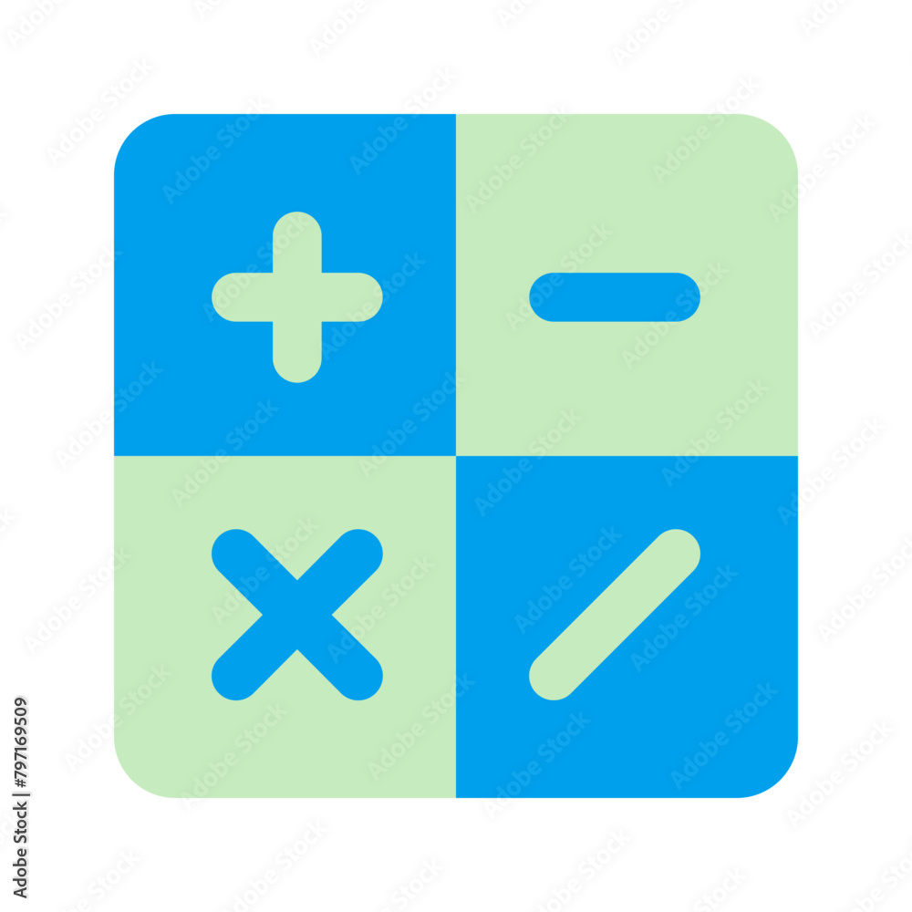 Fototapeta premium calculator duo tone icon