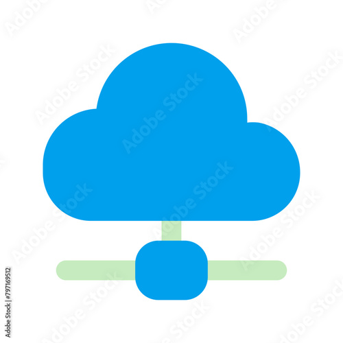 cloud computing duo tone icon