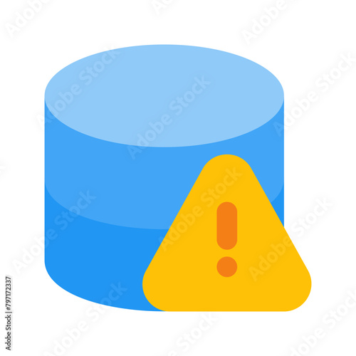 warning flat icon