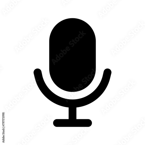 mic glyph icon