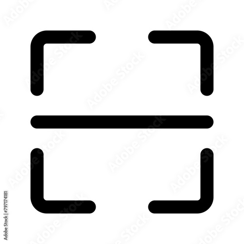 scanner glyph icon