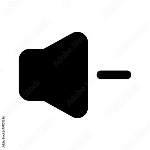 volume down glyph icon