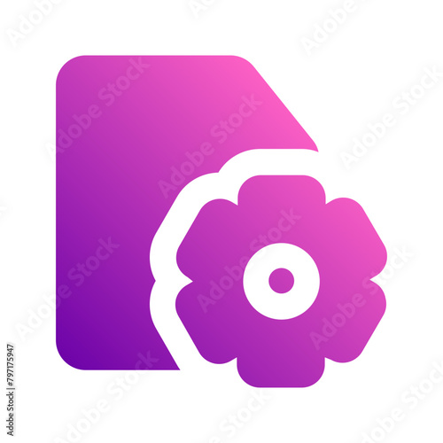 system file gradient icon