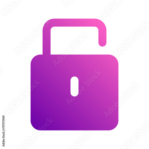 unlock gradient icon