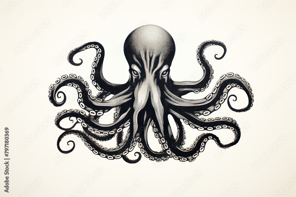 Fototapeta premium Octopus animal invertebrate cephalopod.