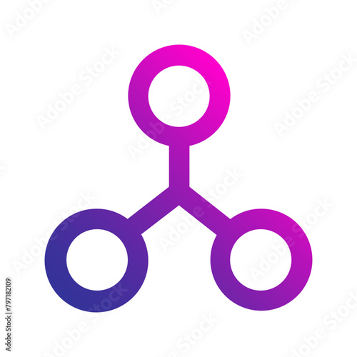 connection gradient icon