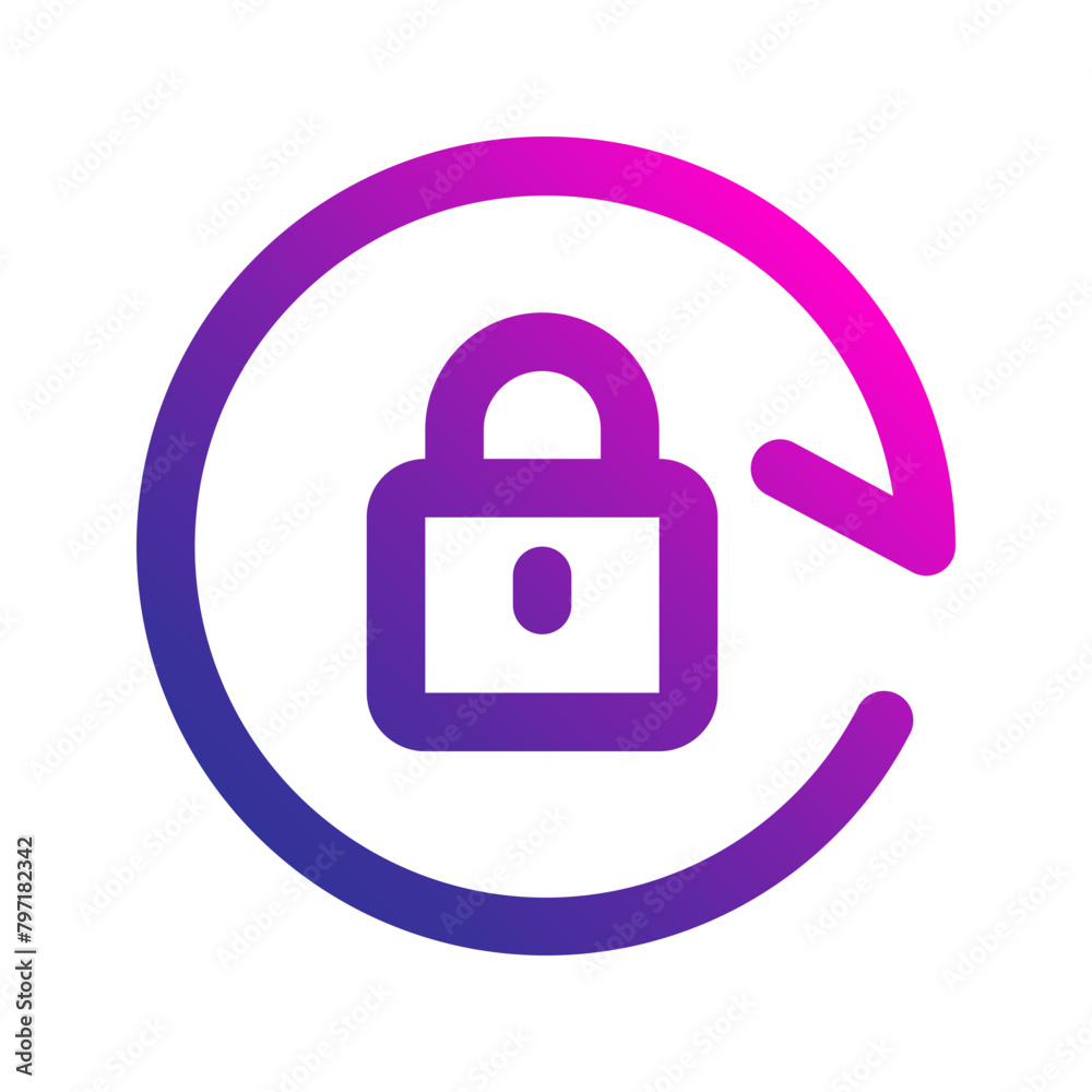 lock gradient icon lock gradient icon