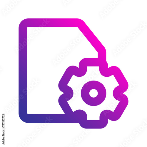 system file gradient icon