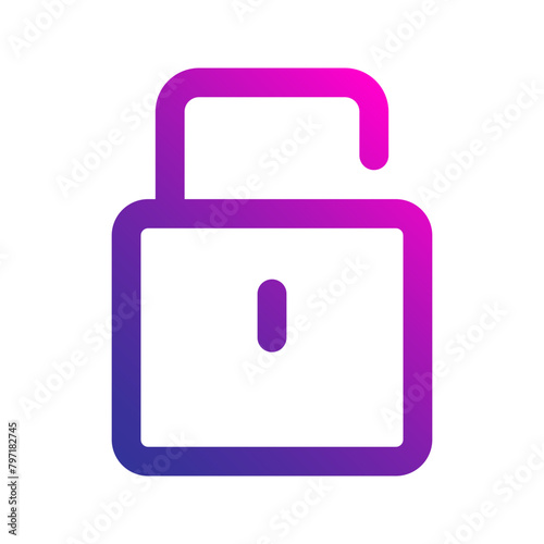 unlock gradient icon