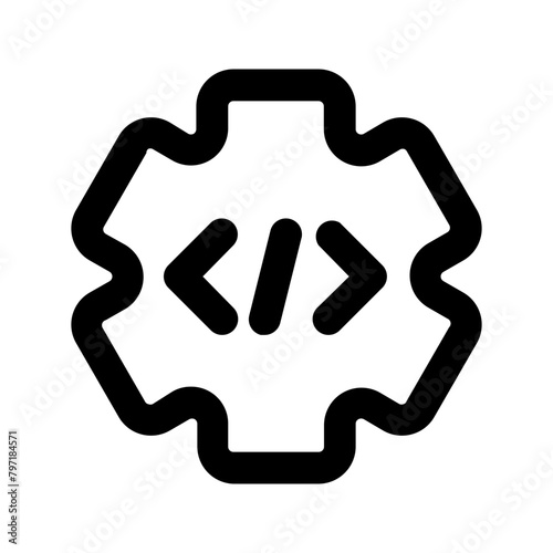 coding line icon
