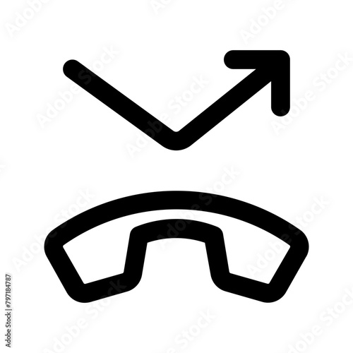missed call line icon