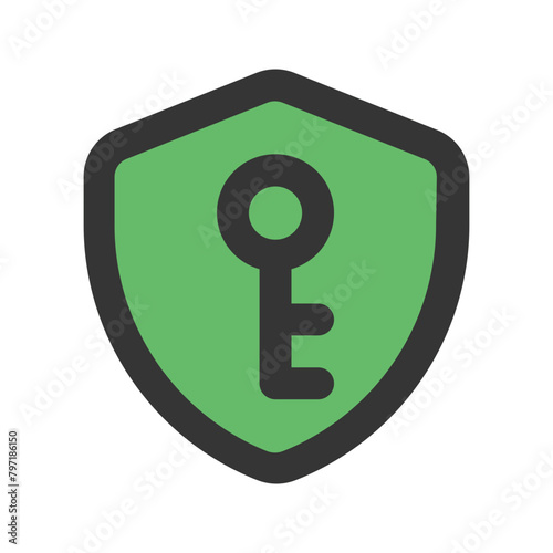 authentication line color icon