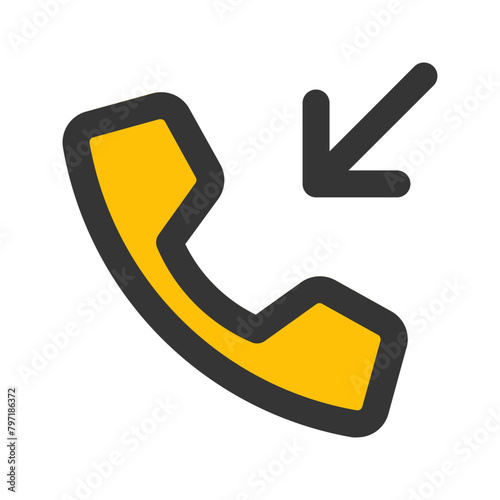 incoming call line color icon