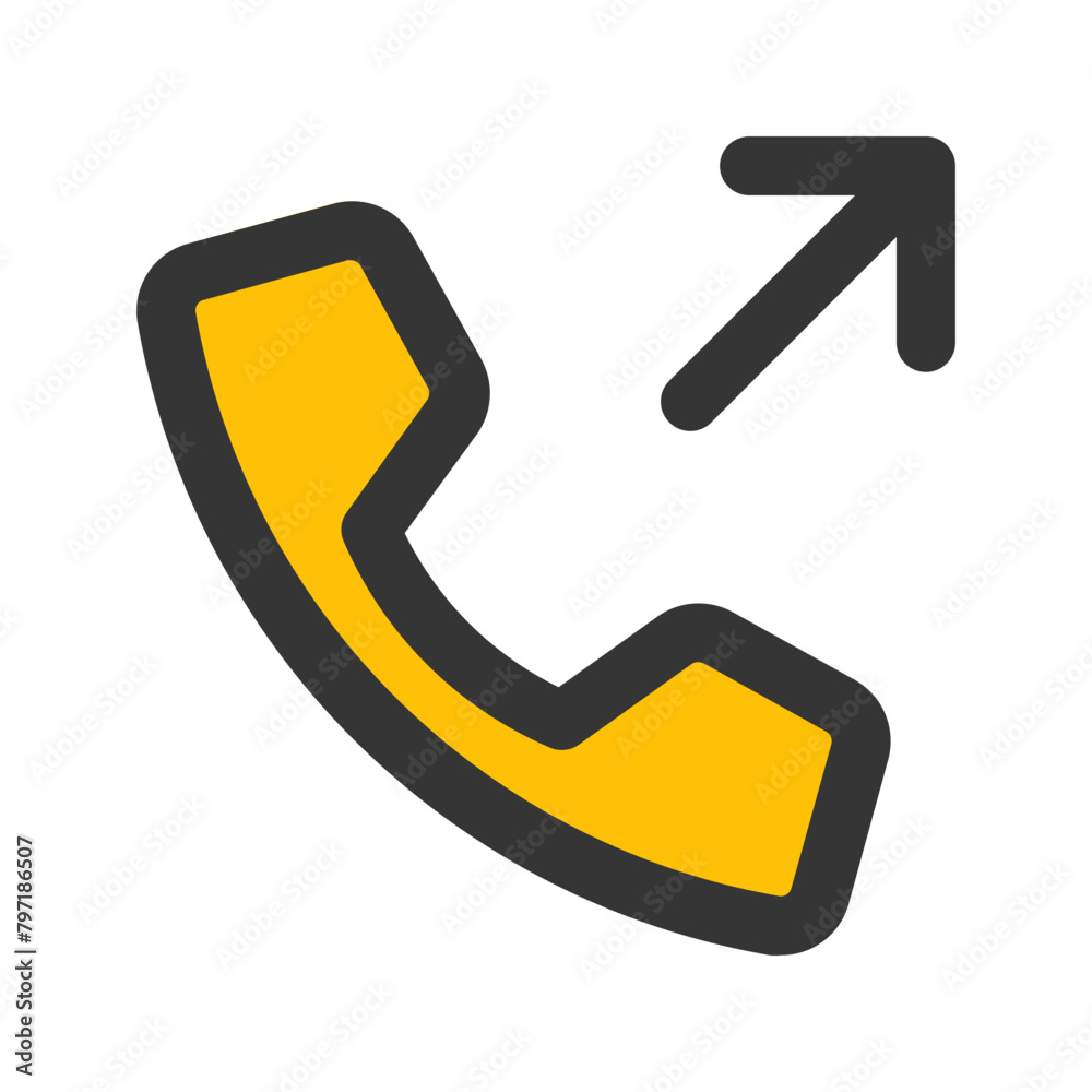 outgoing call line color icon outgoing call line color icon