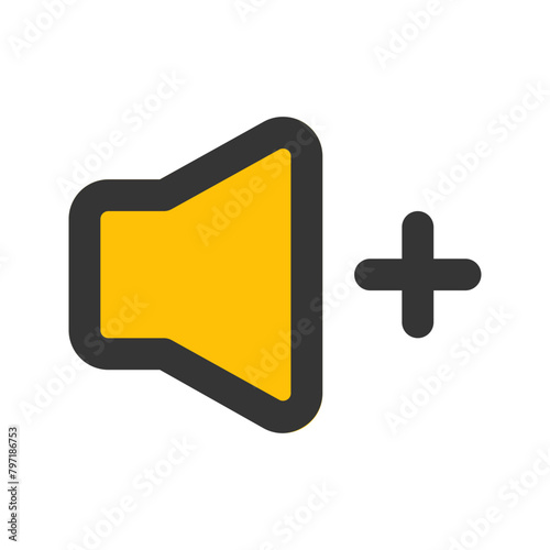 volume up line color icon