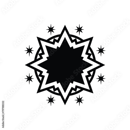 Flat star illustration design icon