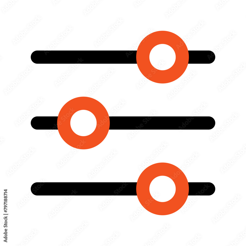 settings outline color icon settings outline color icon