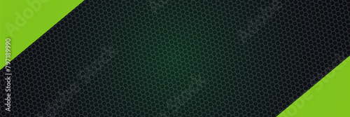 Abstract honeycomb background in dark gray green combination. photo