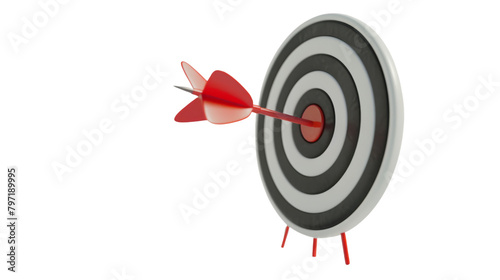 Target with red arrow