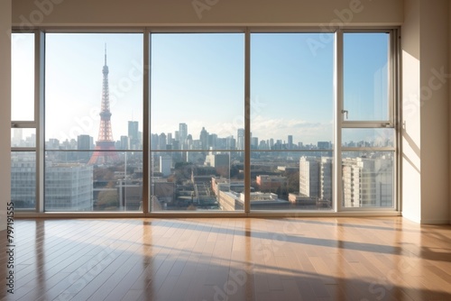 Studio apartment window tower architecture.