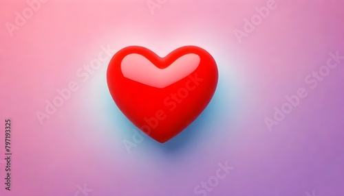 Heart Illustration Love Icon Valentines Day Digital Artwork Painting Background Design