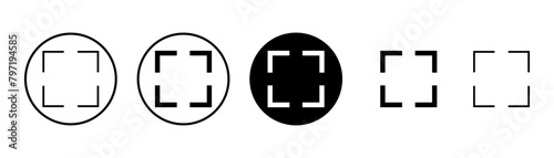 Fullscreen Icon vector isolated on white background. Expand to full screen icon. Fullscreen sign icon. Arrows symbol