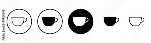 coffee cup icon vector isolated on white background. Coffee cup icon. Coffee vector icon. Tea