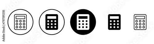 Calculator icon vector isolated on white background. Calculator vector icon. Accounting icon