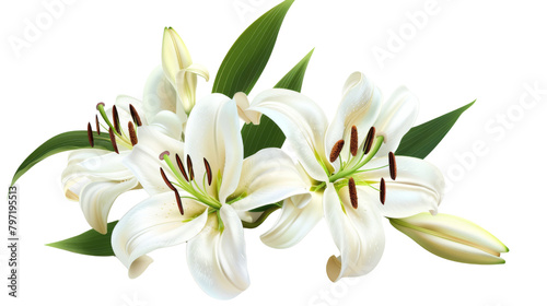 White Lily flower  photo