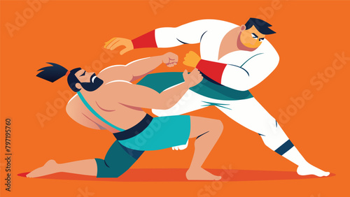 A fighter uses their elbows to create pressure on their opponents arms forcing them to open up and expose their body for a swift knee strike to