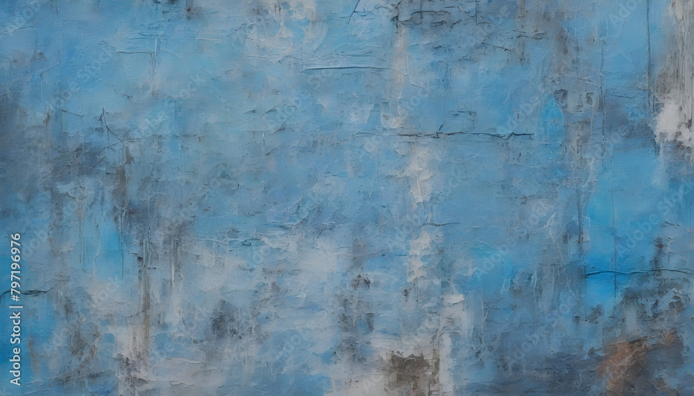 Blue Grunge Wall Texture Digital Painting Abstract Background Illustration Distressed Old Urban Design Blue Grunge Wall Texture Digital Painting Abstract Background Illustration Distressed Old Urban Design