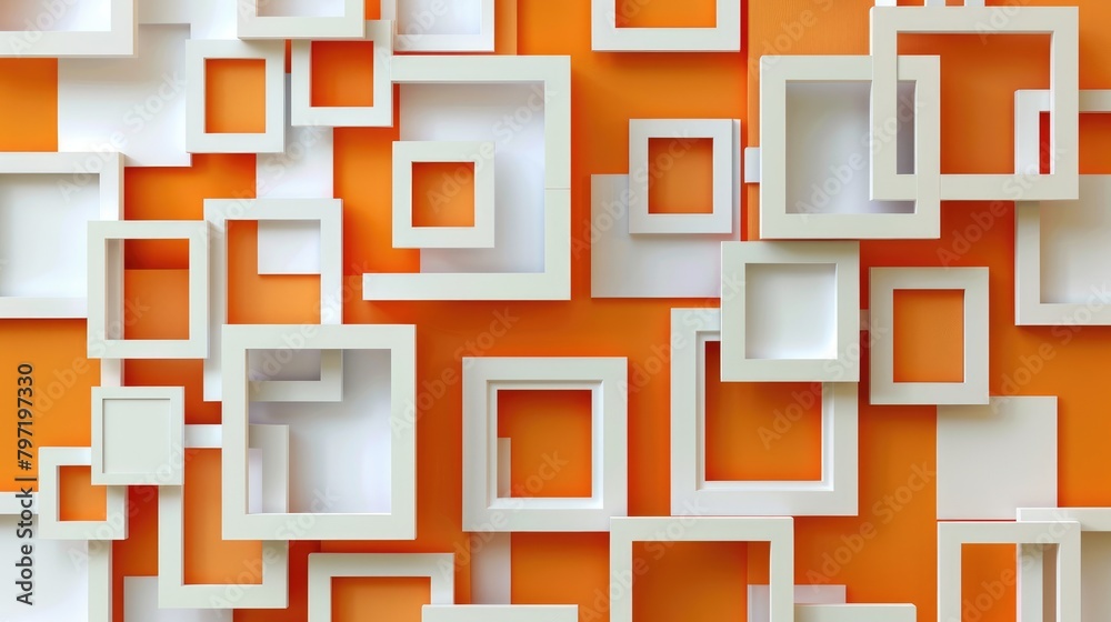 Immerse yourself in an abstract 3D modern square backdrop. Ai Generated. Immerse yourself in an abstract 3D modern square backdrop. Ai Generated.