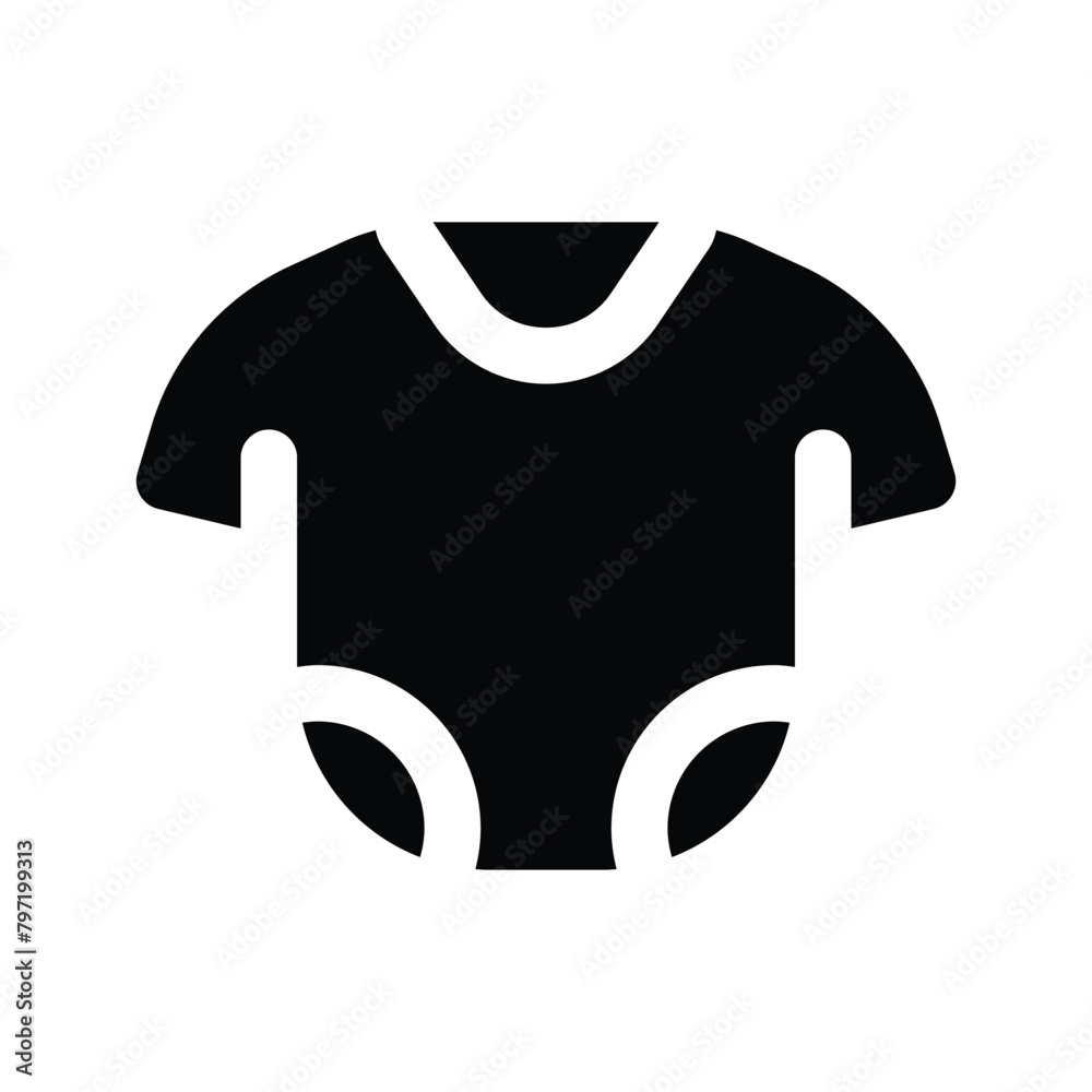 Simple Baby Clothes solid icon. The icon can be used for websites, print templates, presentation templates, illustrations, etc Simple Baby Clothes solid icon. The icon can be used for websites, print templates, presentation templates, illustrations, etc