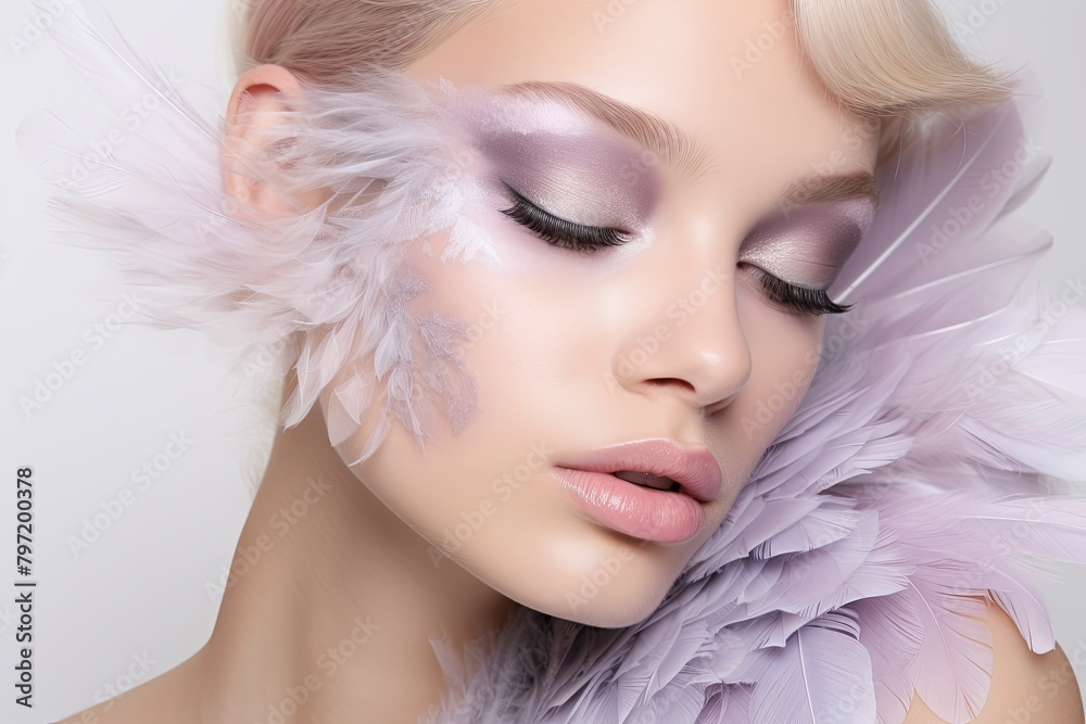 Angel Wing Gradients Bridal Makeup: Ethereal Heavenly Look