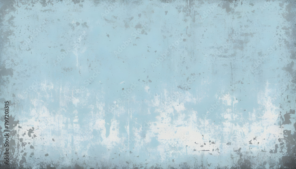 Blue Grunge Wall Texture Digital Painting Abstract Background Illustration Distressed Old Urban Design