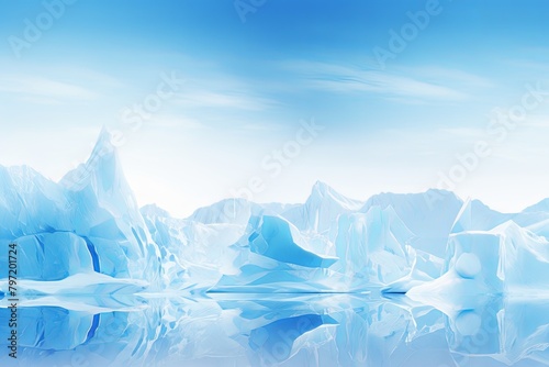 Glacial Iceberg Crystal Gradients: Eco-Friendly Resort Website Theme