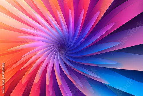 Hypnotic Gradients  Digital Optical Art for Marketing Ad