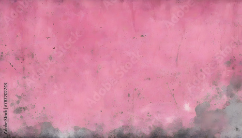Pink Grunge Wall Texture Digital Painting Abstract Background Illustration Distressed Old Urban Design