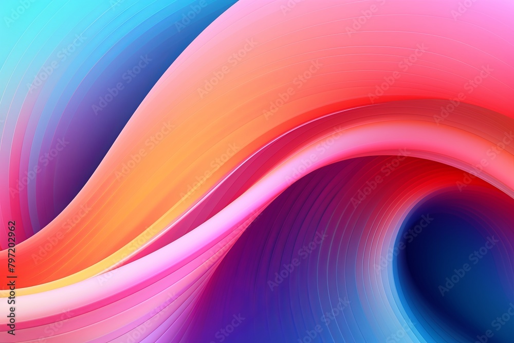 Obraz premium Hypnotic Optical Art Gradients: Innovative High-Tech Product Brochure Showcase