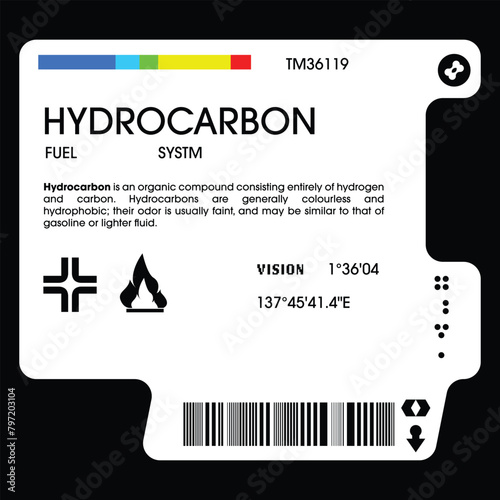Label pack design. Vector graphic asset for streetwear design. Retro futuristic element in Y2K for apparel, clothing and poster design