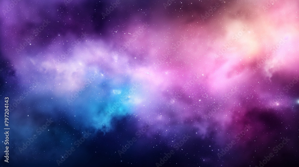Fototapeta premium Cosmic Nebula Clouds in Vibrant Colors