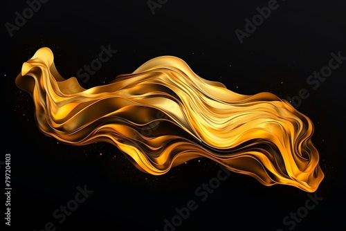 Premium Brand Logo: Molten Gold Liquefaction Gradients Design