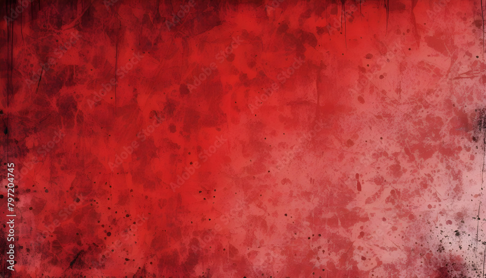 Red Grunge Wall Texture Digital Painting Abstract Background Illustration Distressed Old Urban Design Red Grunge Wall Texture Digital Painting Abstract Background Illustration Distressed Old Urban Design