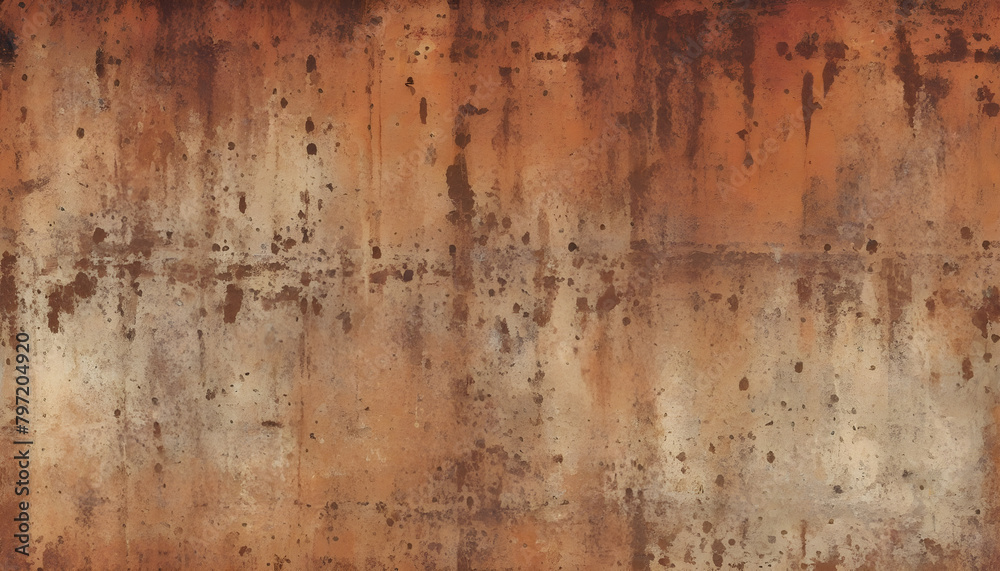 Rusty Grunge Wall Texture Digital Painting Abstract Background Illustration Distressed Old Urban Design