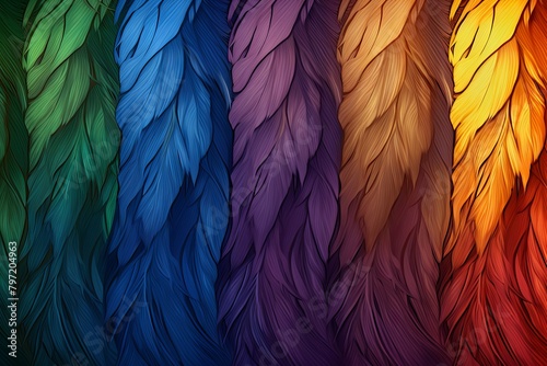 Mythic Griffin Feather Gradients: A Fantasy Game Background © Michael
