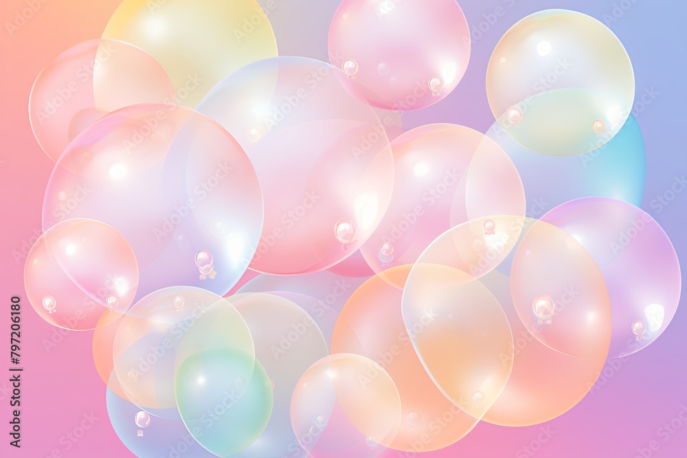 Polychromatic Soap Bubble Gradients Bubble-Themed Birthday Card Design Polychromatic Soap Bubble Gradients Bubble-Themed Birthday Card Design