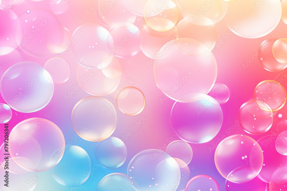 Polychromatic Soap Bubble Gradients Kids' Party Planner Delight